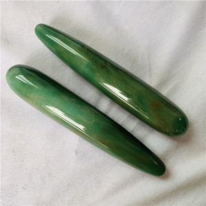Großhandel natürliche grüne Aventurin Quarz Kristall Dildo Yoni Heil kristall <span class=keywords><strong>Massage</strong></span> Zauberstäbe - Product Image 3