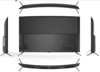 TV LED Smart Layar Lengkung 55 Inci Populer UHD 3840*2160 Fungsi WiFi Sistem Android Mendukung DVB-T2+S2 Multi Media Berbagai Bahasa