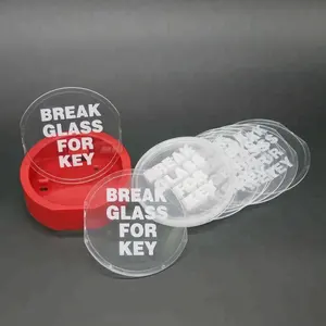 Plastic Emergency Break Glass for Key