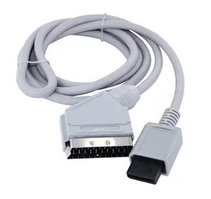 DHL fedex UPS miễn phí vận chuyển 1.8m RGB SCART Video HD HDTV AV dây dẫn cáp Adapter thay thế cho Wii / Wii U Video Game