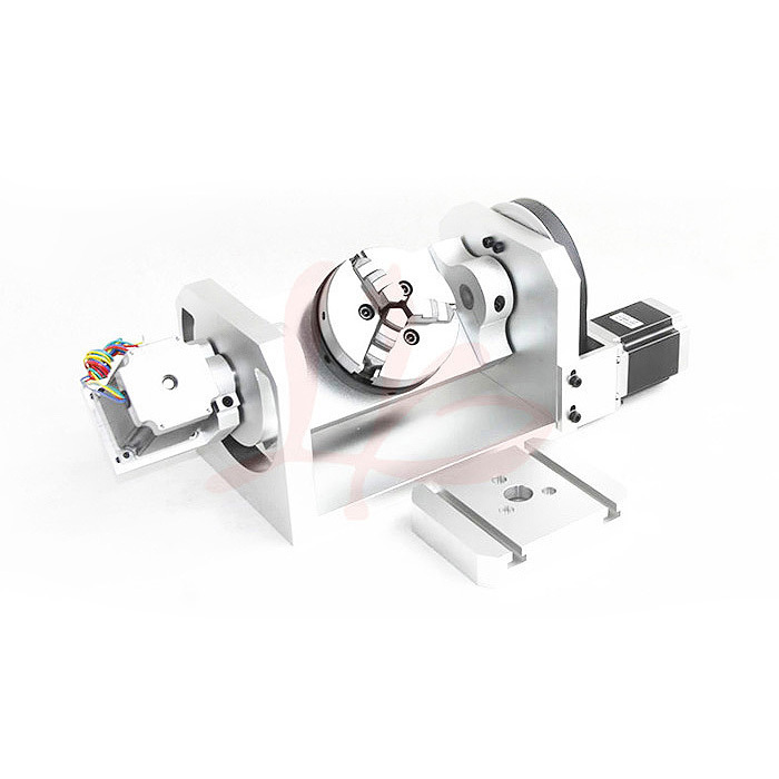 Mini cnc 4th aixs / 5th axis / A aixs вращающаяся ось с патроном и столом для маршрутизатора с ЧПУ