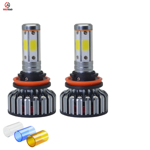 Weiyao frente luz led con ventilador de refrigeración super brillante <span class=keywords><strong>4</strong></span> lados cob chip led de la linterna del coche al <span class=keywords><strong>por</strong></span> mayor - Product Image 3