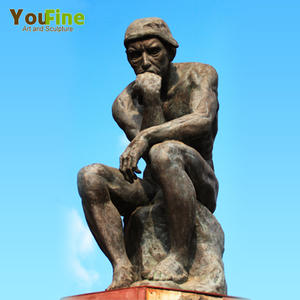 <span class=keywords><strong>Escultura</strong></span> <span class=keywords><strong>de</strong></span> bronce para Thinker, <span class=keywords><strong>de</strong></span> tamaño real, famoso Rodin Works - Product Image 3