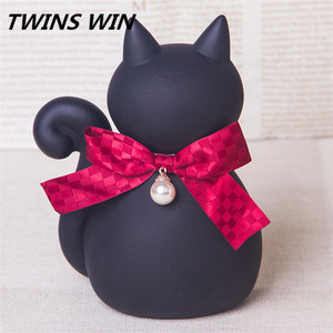 Nuovi Arrivi: Cancelleria Coreana Kawaii per Ragazze, <span class=keywords><strong>Salvadanaio</strong></span> a Forma di <span class=keywords><strong>Gatto</strong></span> Bianco e Nero, <span class=keywords><strong>Salvadanaio</strong></span> Indistruttibile a Forma di <span class=keywords><strong>Gatto</strong></span> - Product Image 5