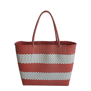 Borsa da Spiaggia in Materiale Naturale per il Tempo Libero all'Aperto, Borsa a Tracolla Intrecciata in PP Fatta a Mano - Product Image 4