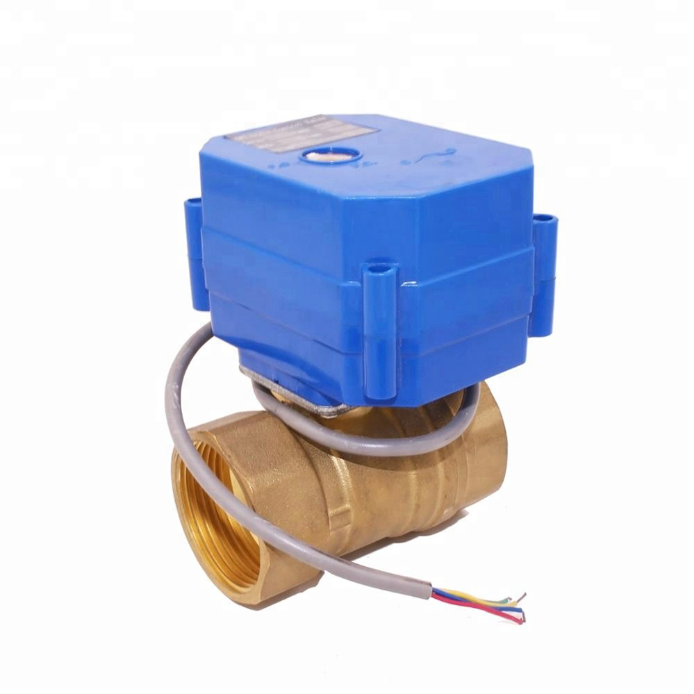 3/4 "NPT моторизованный шаровой клапан 12v 3/4 npt 2-ходовой клапан 12VDC DN20