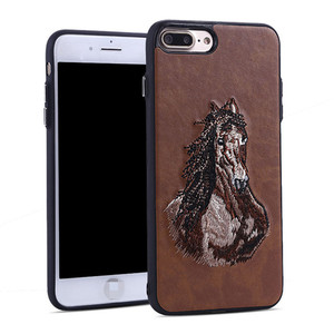 <span class=keywords><strong>Funda</strong></span> para <span class=keywords><strong>iPhone</strong></span> <span class=keywords><strong>7</strong></span> con Bordado de Animales Cosidos - Product Image 1