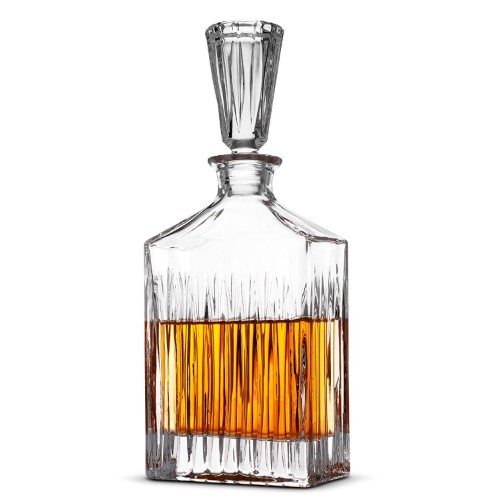 Liquor Decanter & 4 Whiskey Glass Set Perfect Whiskey Decanter Set for Scotch