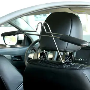 Stainless Steel Car Seat Headrest Coat Rack Jacket Shirt Clothes Hanger Organizer