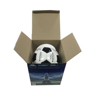 Caja de papel corrugado impresa de embalaje de regalo plegable de lujo con logotipo personalizado de cebada de muestra gratis para fútbol - Product Image 4