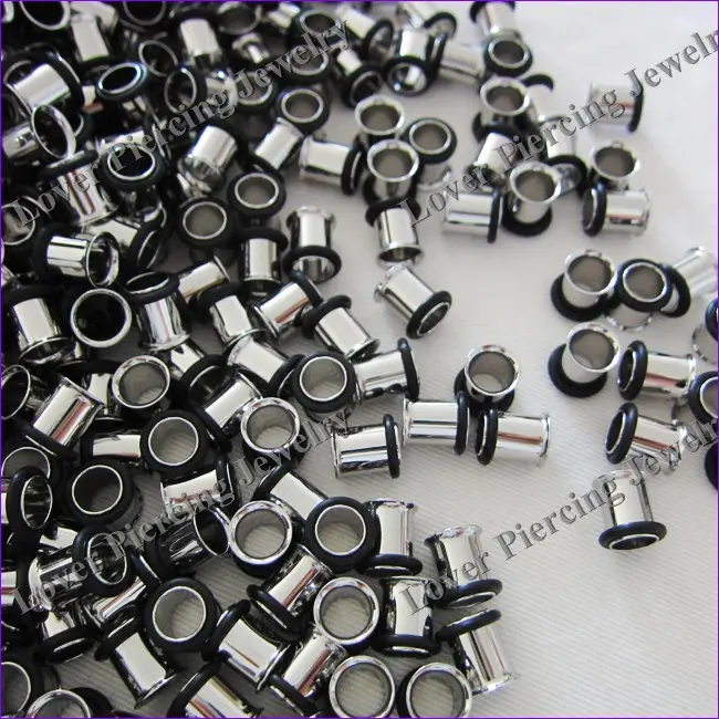 [SS-P900] Single Flared Steel Ear Tubes Plugs Ear Plug Piercing Jewelry