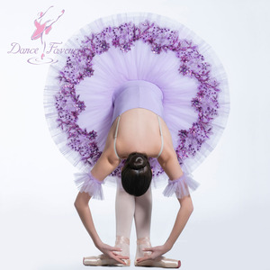 BLL083-tutú de Ballet profesional <span class=keywords><strong>Lila</strong></span>, disfraz de baile de bailarina para niñas y mujeres, actuación de baile individual o disfraces de competición - Product Image 3