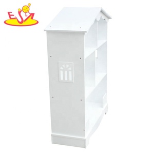 2018 nuovo disegno bianco di legno a forma di casa scaffale per i bambini W08D015B - Product Image 6