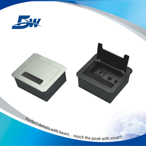 Thiết Kế Mới Nội Thất Văn Phòng Bảng Ổ Cắm Với Bàn Chải Nhôm Bìa/Lật Lên Bàn Cắm Ổ Cắm - Product Image 4