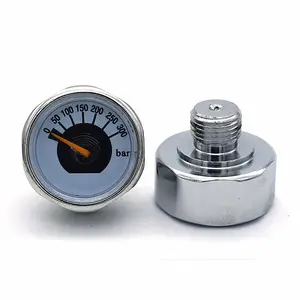 1inch 23mm 25mm small mini pressure gauge 300 bar