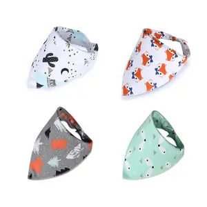 Bavoir en coton doux pour bébé, bandana, drapé, bavoir en forme de triangle, cadeau pour nouveau-né, bébé garçon ou fille, 1 pièce