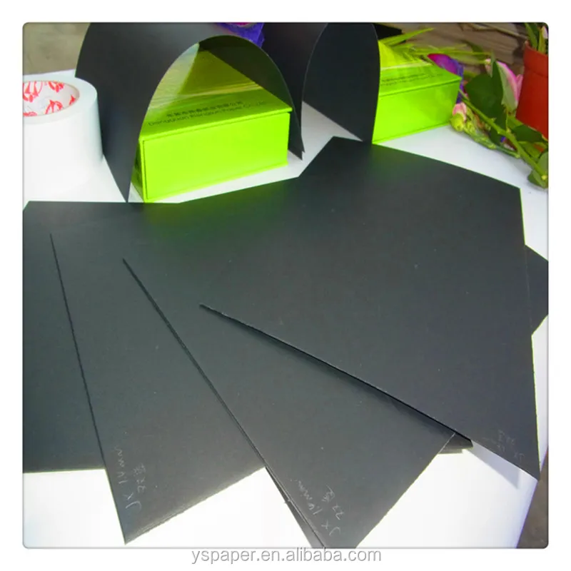 SGS Certification Black Bristol Board/Black Cardboard paper/Black manila board