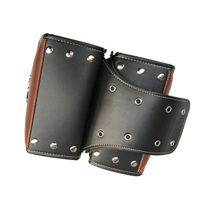 Modificato Cafe Racer Bag Lato Del Motociclo Nero In Pelle Sintetica Semplicità Impermeabile Ristabilisce I Saddle Bag - Product Image 4