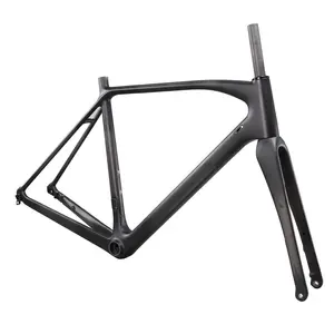 ICAN maat 49/51/53/55/57/60 cm disc rotor 160mm CX Bike Frameset Platte Mount carbon cyclocross frame