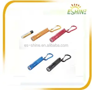 Top Quality Promotion Gift Custom Metal UV Keychain Mini Led Flashlight