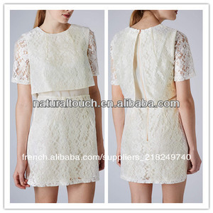 <span class=keywords><strong>Le</strong></span> plus récent de la mode à manches courtes en dentelle robe de mariée( ydq03126) - Product Image 1