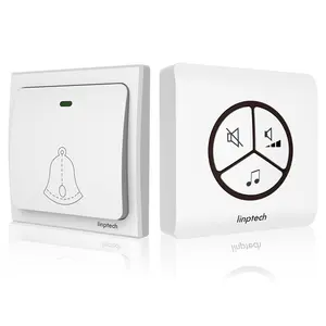 Linptech G1 वायरलेस संगीत doorbells अमेरिका प्लग जोर गोदाम चौंकाने वाला oem दरवाजे की घंटी आपूर्तिकर्ता