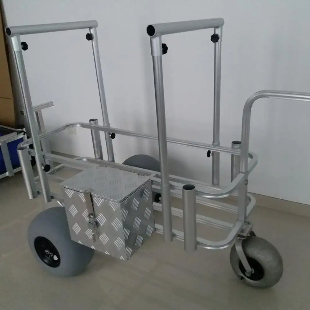 Poids léger facile transporter portable en aluminium chariot de pêche avec la roue D'UNITÉ CENTRALE e