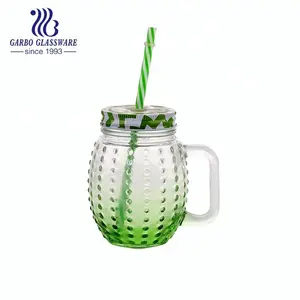 Jarra de vidro com forma de cacto, spray com design fofo, verde, frasco de vidro de água, produto comestível, atacado