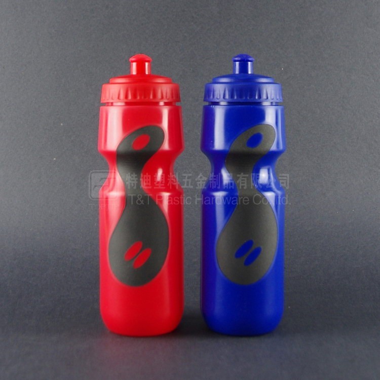 Bouteille de boisson avec pull / couvercle de poussée, Cycle bouteille d'eau avec l'impression de logo