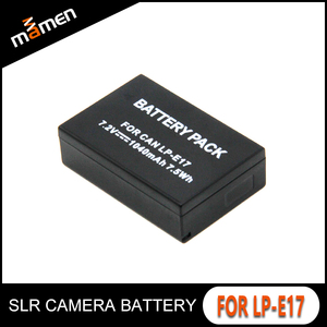 Nhà Máy Trực Tiếp Đầy Đủ Giải Mã Li-Ion Máy Ảnh Kỹ Thuật Số Pin <span class=keywords><strong>Lithium</strong></span> Có Thể Sạc Lại Pin Gói LP-E17 1040 MAh 7.2V Cho Canon 750D - Product Image 2