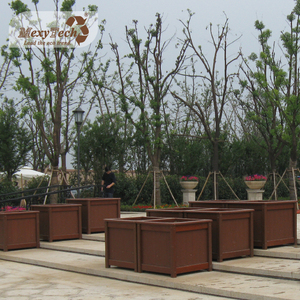 MexyTech eco amigable wpc al Aire Libre Verde flor planta decorativa plantador caja park - Product Image 3