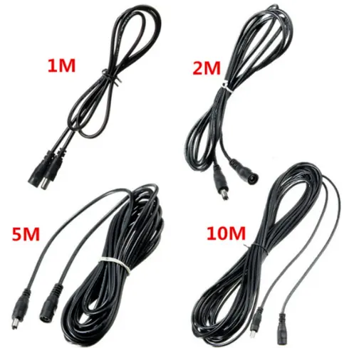 C-Power 12V Dc Power Extension Cable 5.5X2.1Mm Voor Cctv Camera/Led/Dvr/Psu Lood