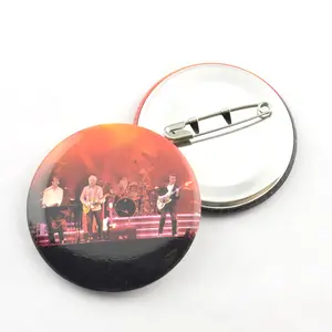 Zinn material blank 44mm runde pin abzeichen taste abzeichen großhandel individuelles logo