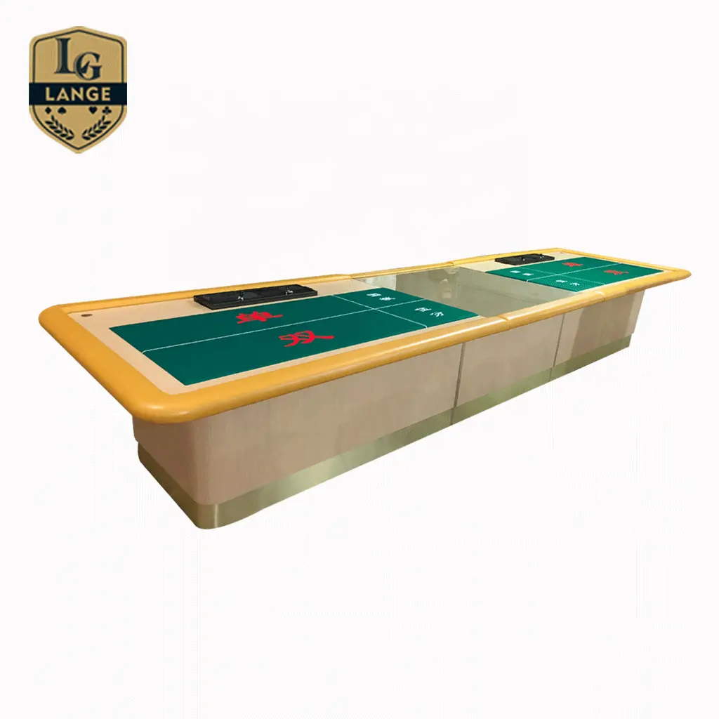 Автоматический большой маленький покерный стол для казино, светодиодный электрический стол для покера Sic Bo