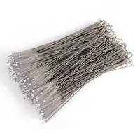durable stainless steel straw nylon cleaning brush