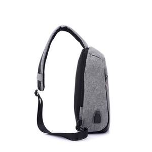 Hot-selling Fashion Outdoor Travel <strong>Cross</strong> <strong>Body</strong> Custom Print Shoulder <strong>Bag</strong> With USB Charger Chest <strong>Bag</strong> - Product Image 5