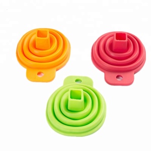 Mini <span class=keywords><strong>entonnoir</strong></span> pliable en caoutchouc et Silicone, de qualité alimentaire, pour cuisine, 100% - Product Image 1