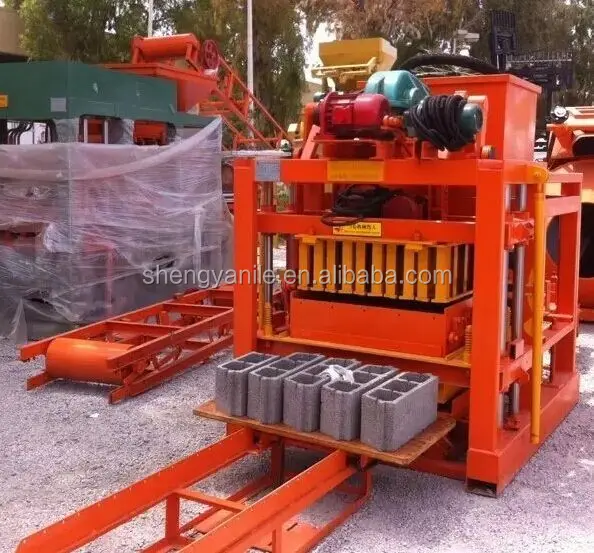 equipment for small business at home, price concrete block machine for cement blocks and paving bricks QTJ4-26C