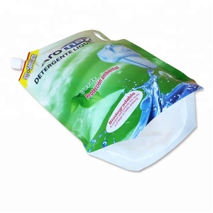 Lavado detergente líquido Caño Doypack bolsa de pico de plástico bolsas de suavizante de tela de embalaje con tapa - Product Image 4