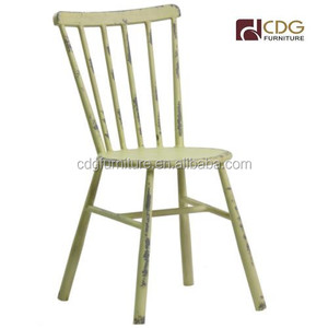 Diseño rústico hierro antiguo Windsor <span class=keywords><strong>muebles</strong></span> <span class=keywords><strong>retro</strong></span> al por mayor de aluminio silla al aire libre para hotel Bar Café - Product Image 3