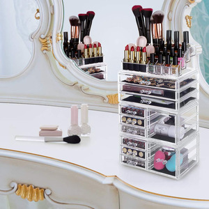 Makeup Storage Organizer Makeup with <strong>Drawers</strong> <strong>Plastic</strong> Cosmetic Organizer Makeup <strong>Set</strong> Professional - Product Image 5