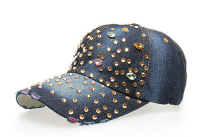 Wholesale Factory Sale Bling Bling Baseball <strong>Cap</strong> for <strong>Women</strong> Rhinestone Crown Crown <strong>Flat</strong> Brim Sports Style Bows Men's Dad Hat Style - Product Image 5