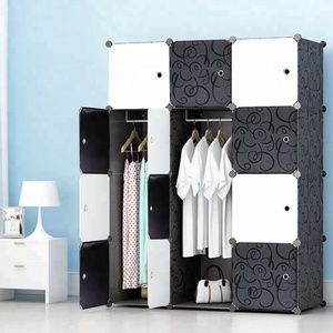 <strong>Portable</strong> <strong>Wardrobe</strong> for Hanging Clothes, Modular Cabinet for Space Saving, Ideal Storage Organizer Cube - Product Image 2