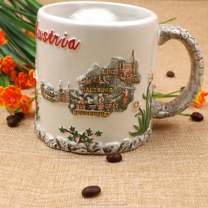 Handpainting Austria recuerdo personalizado Taza <span class=keywords><strong>de</strong></span> cerámica para los amigos - Product Image 5