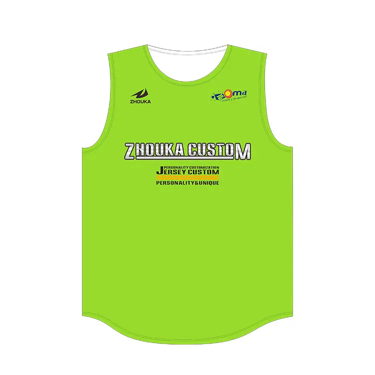 Camiseta deportiva sin mangas para hombre, camiseta personalizada con impresión Digital, fluorescente, verde, para gimnasio