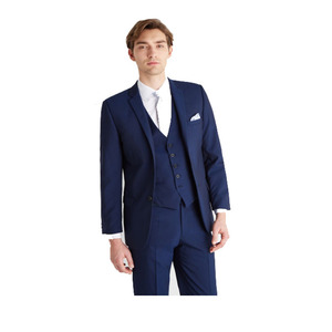 Abito da <span class=keywords><strong>uomo</strong></span> di Design moderno nero blu con spacco posteriore lungo <span class=keywords><strong>Slim</strong></span> <span class=keywords><strong>Fit</strong></span> <span class=keywords><strong>smoking</strong></span> da <span class=keywords><strong>uomo</strong></span> su misura - Product Image 6