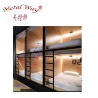 Дешевая Капсульная кровать, двухъярусная кровать для отеля