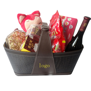 High-end Classic Style <strong>Empty</strong> <strong>Cheap</strong> Gift <strong>Basket</strong> for Holiday, Christmas Gift <strong>Basket</strong> <strong>Hamper</strong> With Handle - Product Image 4