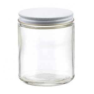 सफेद धातु Lids के साथ चौड़े मुंह सीधे पक्षीय कैनिंग जार - Product Image 1