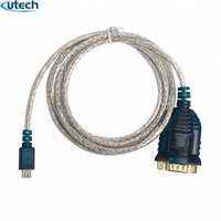 Pilote d'adaptateur de convertisseur femelle OEM de haute qualité rs232 vers adaptateur série otg câble de modem nul